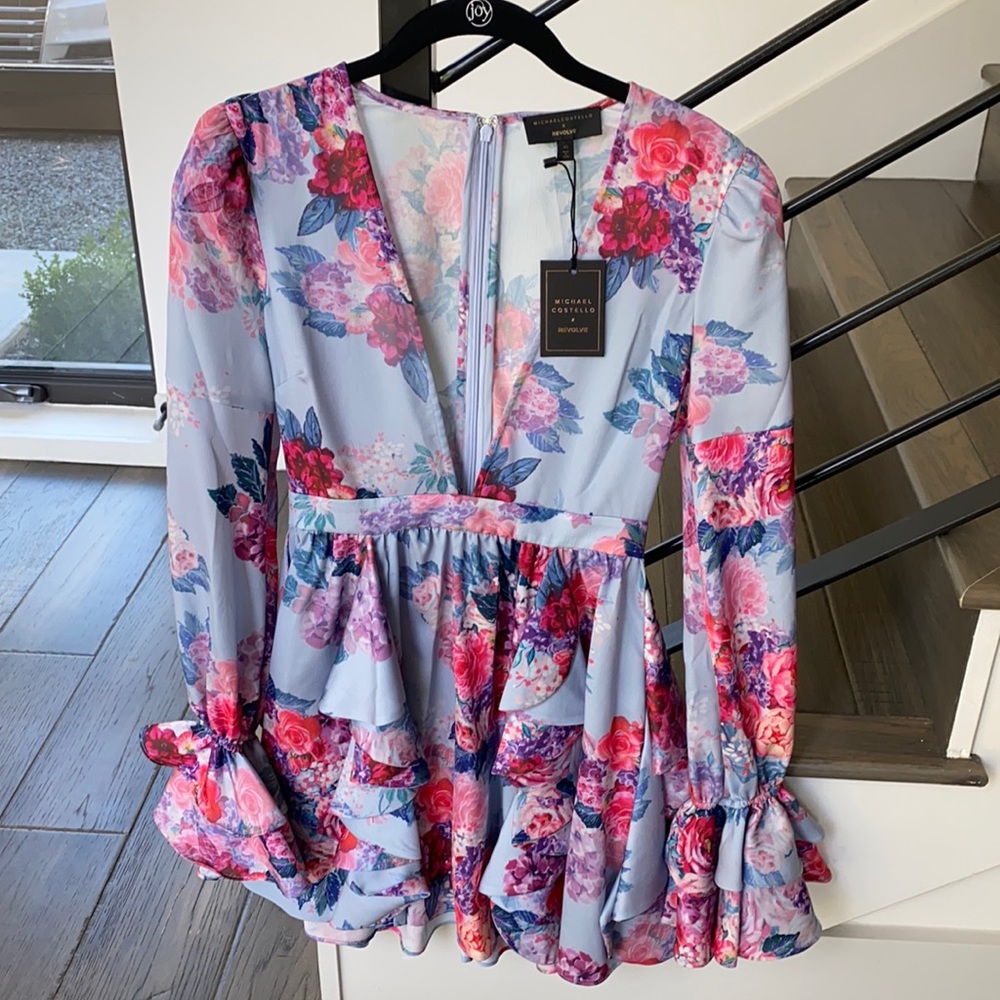 Michael Costello Allana Floral Dress - XS